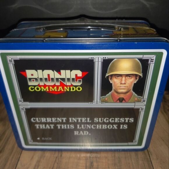 2009 Bionic Commando Sealed Metal Lunch Box Capcom “A New Breed Of Hero” - Picture 5 of 8